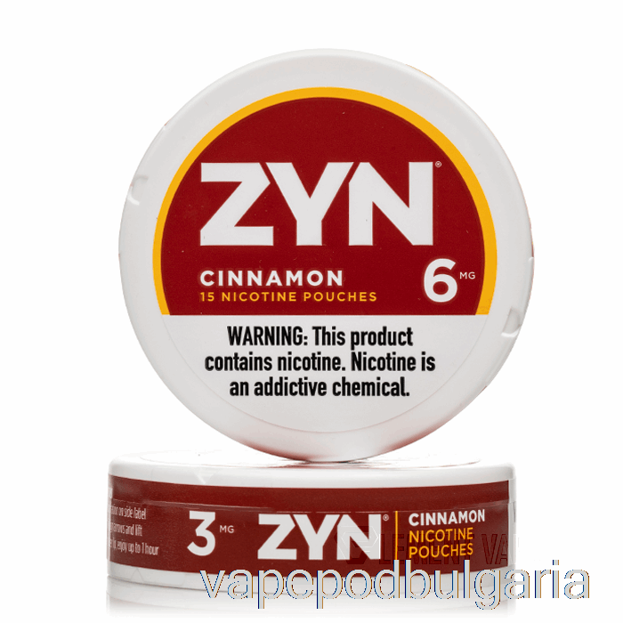 Vape 10000 Дръпки Zyn Nicotine Pouches - Cinnamon 3mg (5-pack)